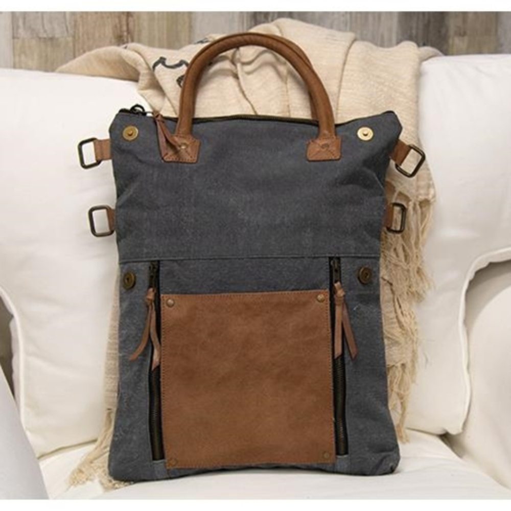 NWT Mona B Ash Fold-Over Convertible Purse - Picture 3 of 5
